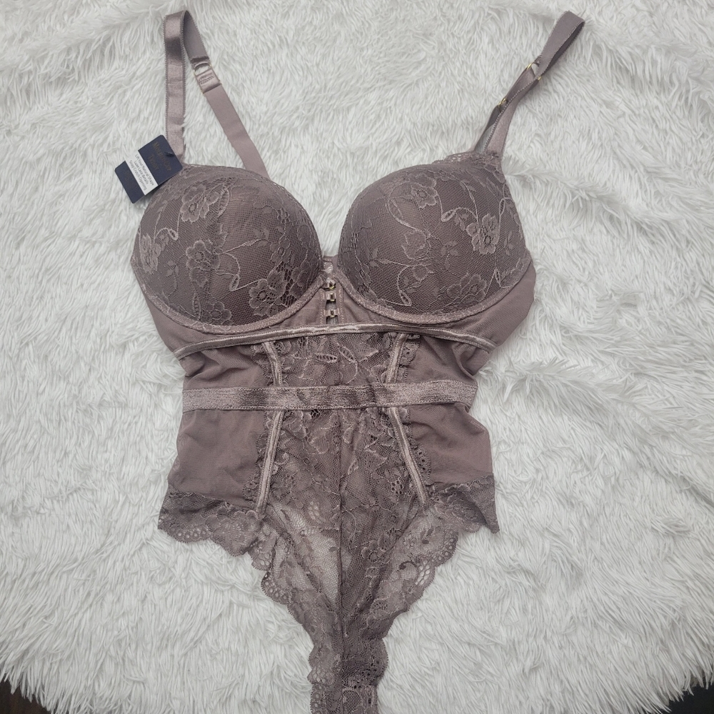 Rachel Roy molded cup teddy snap crotch